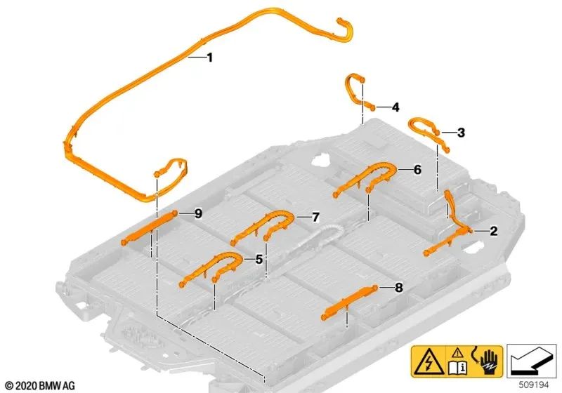 Conector de Módulo para BMW para varios modelos/series de BMW (OEM 61279424834). Original BMW.