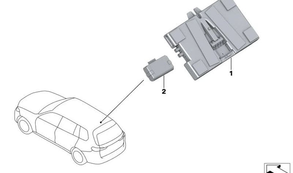 Módulo de comunicación telemática OEM 84105B44BC5 para BMW G42, U06, G20, G21, G28, G80, G22, G26, G82, G05, G18, F95, G06, F96, G07, G26, I20. Original BMW.