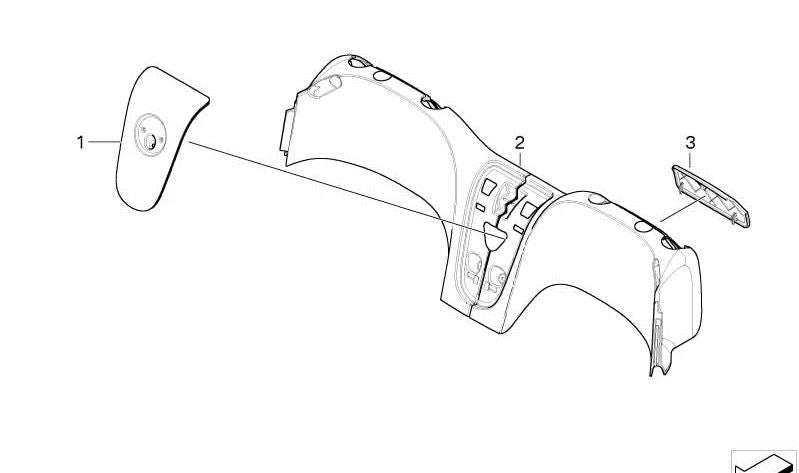 Revestimiento Protección Antivuelco Derecho para BMW Z8 E52 (OEM 51468020646). Original BMW