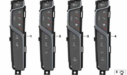 Módulo de controle do console central OEM 61318076643 para BMW F90 (M5). BMW original.