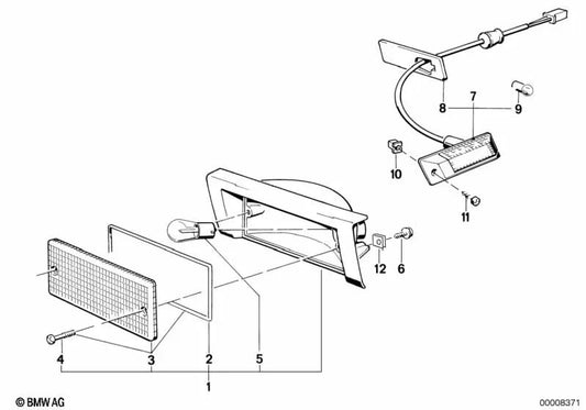 Junta derecha para BMW Serie 3 E30 (OEM 63131378014). Original BMW