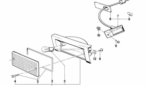 Junta izquierda OEM 63131378013 para BMW E30. Original BMW.