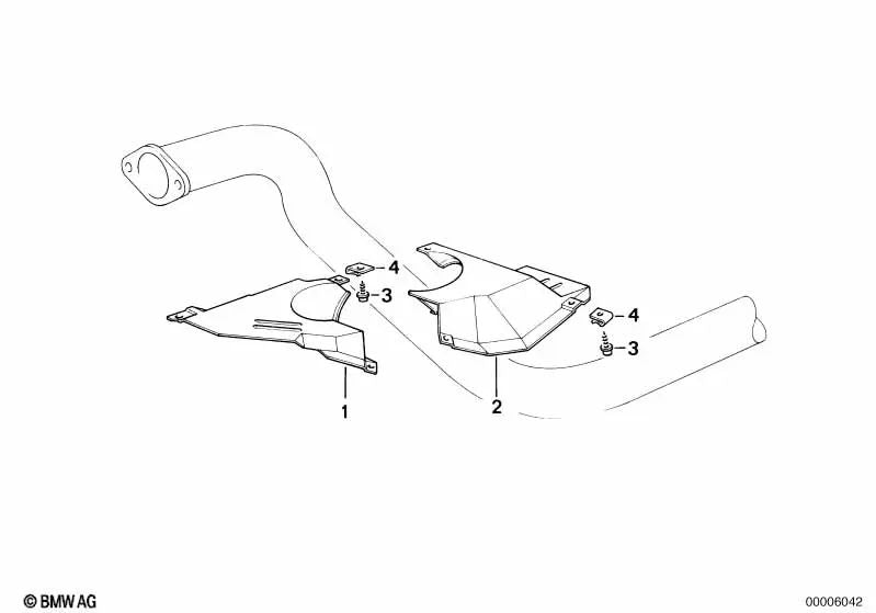 Abschirmung para BMW E34 (OEM 51711978001). Original BMW