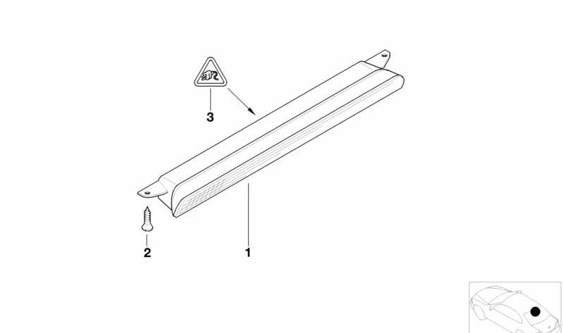 Tornillo para chapa para BMW 5er F07, F10, F11, F18, 6er E63, E64, F06, F12, F13, 7er E65, E66, F01, F02, F04, X5 E53, E70, X6 E71, E72, Z4 E89 (OEM 07119904350). Original BMW.