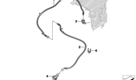 Adaptador para BMW Serie 7 G70, G73 (OEM 61669851364). Original BMW