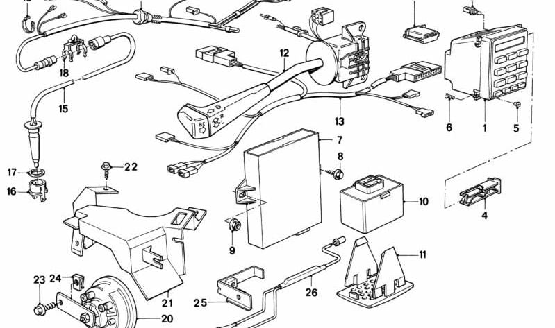 Codificador para BMW E30 (OEM 65811376032). Original BMW