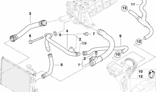 Junta Tórica OEM 11537786258 para BMW (E46, E39, E36, E34, E60, E90, F30, X3, X5, Z3). Original BMW.