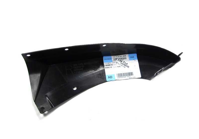 Esquina aerodinámica derecha OEM 51758041838 para BMW E63 y E64. Original BMW.