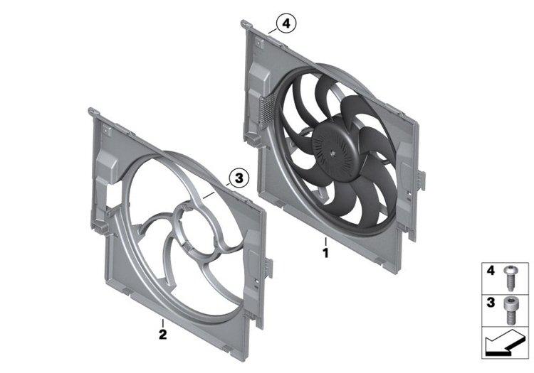 Cerco De Ventilador Con 300W Para Bmw F20 F21 F30 F31 F34 F36 F23. Original Recambios