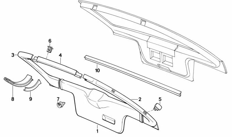 Remache de Expansión para BMW Serie 3 E30 (OEM 51491979045). Original BMW