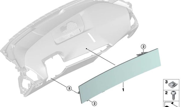 Pantalla multifuncional OEM 65505A6D1D6 para BMW {G05, F95, G06, F96, G07}. Original BMW.