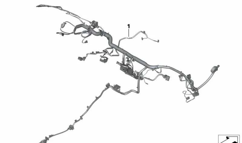 Câblage de la carte d'instruments pour BMW E93 (OEM 61119150714). BMW d'origine