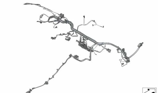 Instrumentos de fiação Tabela OEM 61119186521 para BMW E90, E91, E92. BMW original.