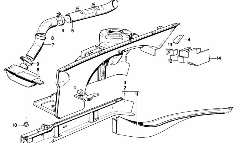 OEM 41111860639 Prise en charge du moteur gauche pour BMW E23. BMW d'origine.