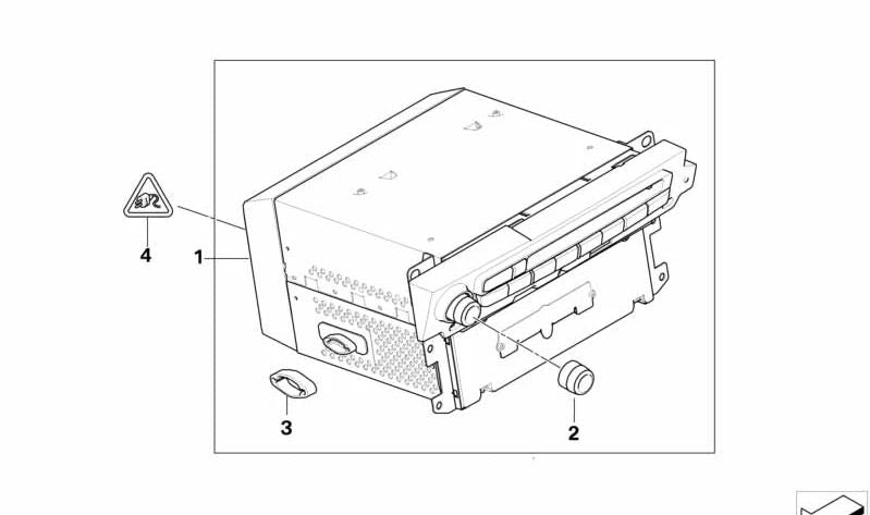 Ordenador de infoentretenimiento OEM 65129272803 para BMW Serie 5 (E60, E61) y Serie 6 (E63, E64). Original BMW.