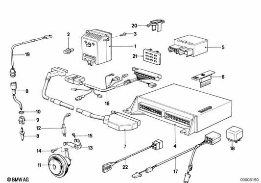 Encoder für BMW E28 (OEM 65811370129). Original BMW