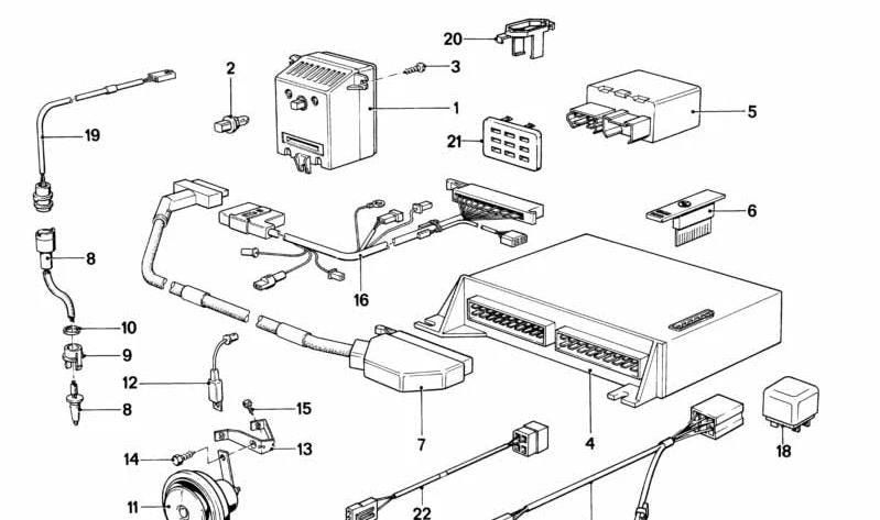 Codificador de aire acondicionado OEM 65811372939 para BMW E28. Original BMW.