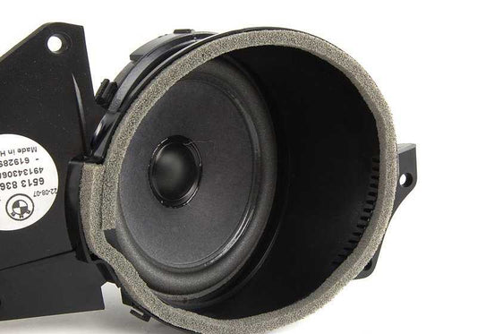 Altavoz trasero izquierdo OEM 65138360677 para BMW E36. Original BMW.