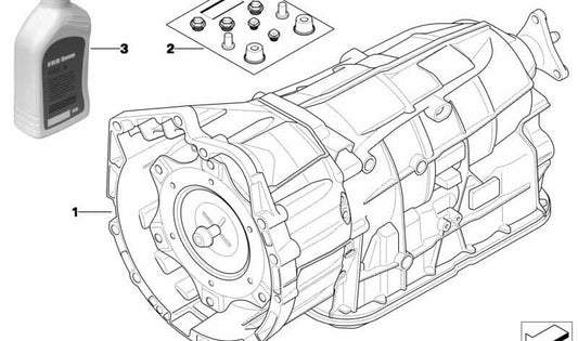 Óleo de transmissão automática OEM 24007614279 para BMW E81, E82, E87, E88, E90, E91, E92, E93, E84. BMW original.