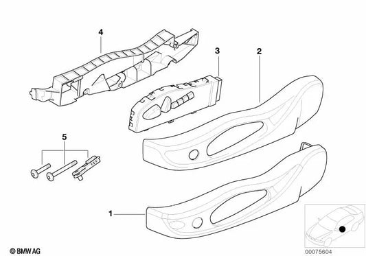 Unidad de control derecha para BMW Serie 3 E46, Serie 6 E63, E63N, X3 E83, E83N, Z4 E85, E86 (OEM 61307036126). Original BMW