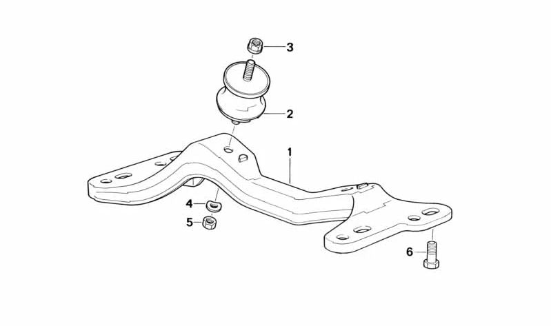 Cross member for BMW E36 (OEM 23702228014). Original BMW