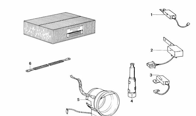 Conector de bujía OEM 12121289824 para BMW E21, E30, E12, E28, E34, E24, E23, E32. Original BMW.