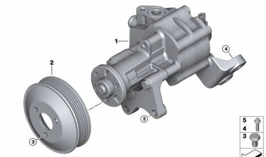 Power Steering Pump for BMW X5 E70 (OEM 32416781004). Original BMW