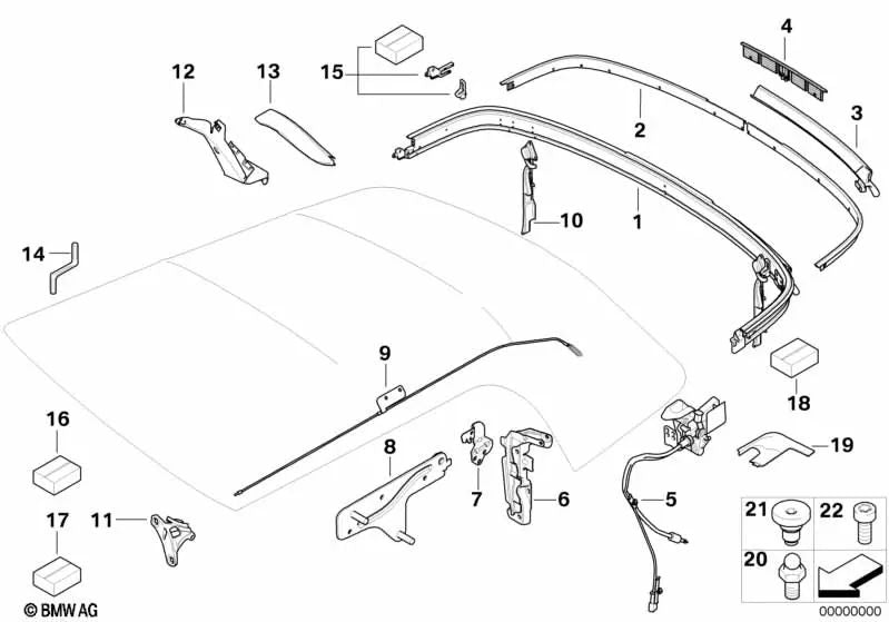 Moldura trasera cromada Izquierda/derecha para BMW MINI R57 R57N. Original BMW