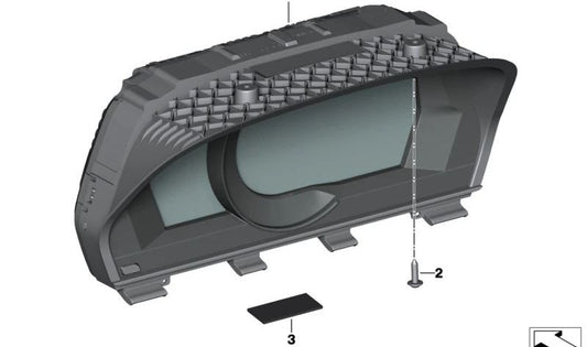 Tira de fieltro para BMW G11N, G12N (OEM 54208230452). Original BMW.