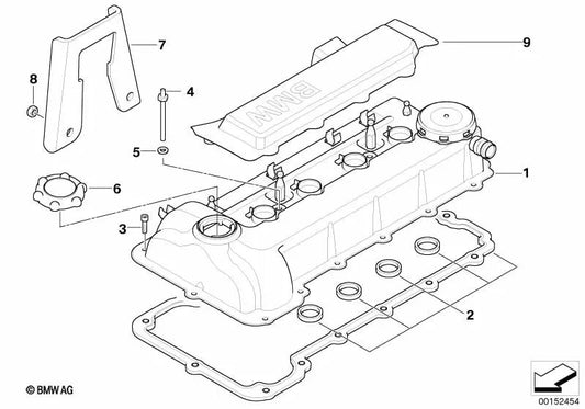 Profildichtung for BMW Series 3 E90 (OEM 11120033999). Genuine BMW.