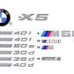 Emblema -M- lateral/aleta para BMW G42, G30, G31, G38, G32, G05, G18. Original BMW.