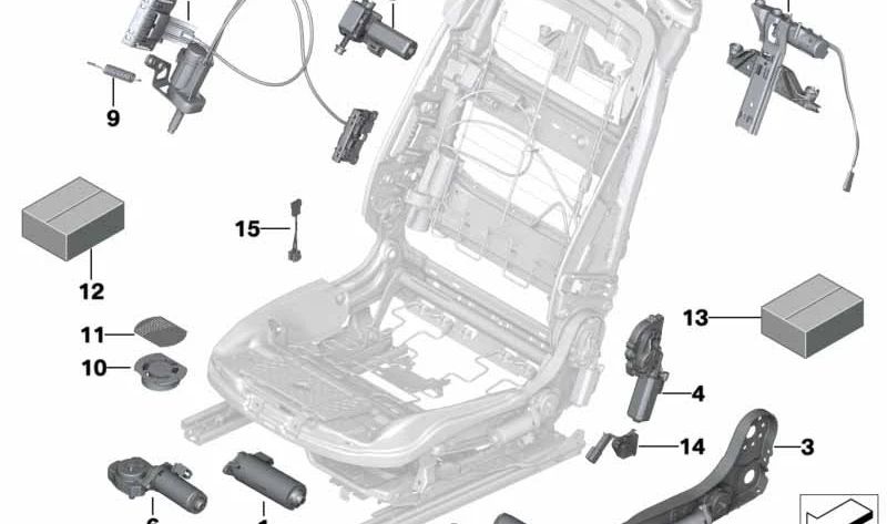 Microinterruttore destro OEM 52107357164 per la BMW 6 serie (F06, F12, F13). BMW originale