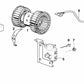 Ventilador del sistema de calefacción OEM 64111370930 para BMW E30, E36, Z3. Original BMW.