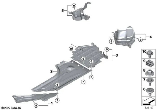 Rear right lower trim for BMW 2 Series G87 (OEM 51758082062). Original BMW.