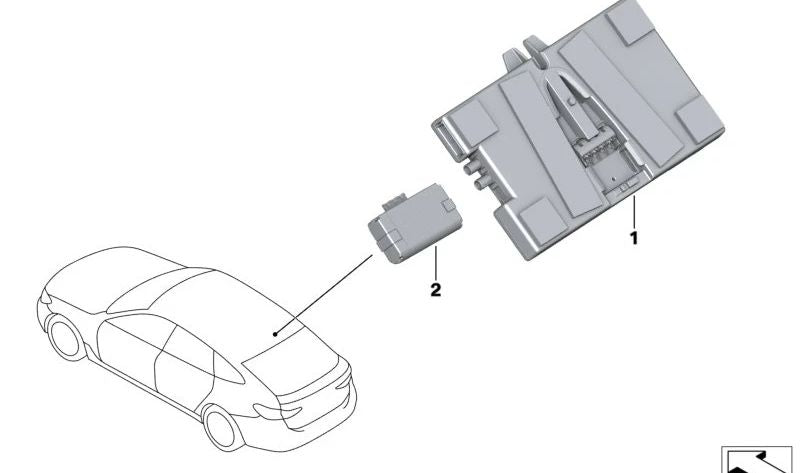 Módulo de comunicación telemática Telematic Communication Box 3 OEM 84105A59D31 para BMW F40, F44, G42, G20, G21, G80, G22, G26, G82, F90, G30, G31, G32, G11, G12, G01, G08, F97, G02, F98, G05, F95, G06, F96, G07. Original BMW.