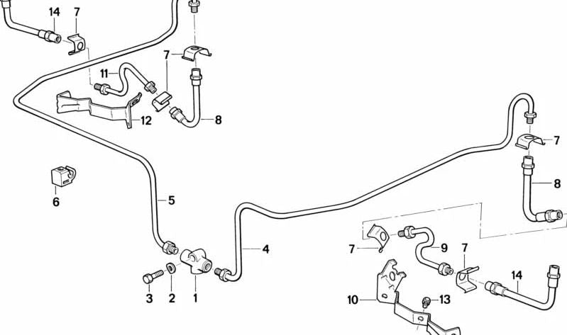 Tubería para BMW Serie 3 E36 (OEM 34326755556). Original BMW