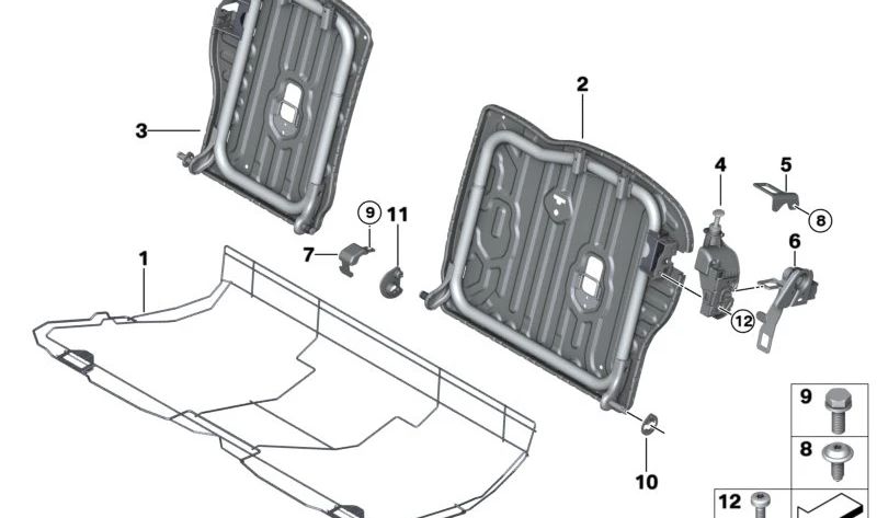 Torx OEM Vite 07147136002 per BMW E81, E87, E91, F31, F34, F36, G01, F97, G02, F98, F56, F65, F66. BMW originale.