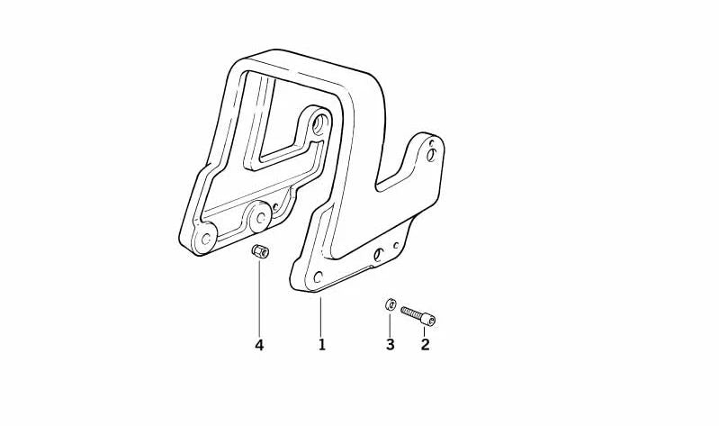 Asidero trasero para BMW Serie 3 E46, F30, F80 (OEM 46512316121). Original BMW