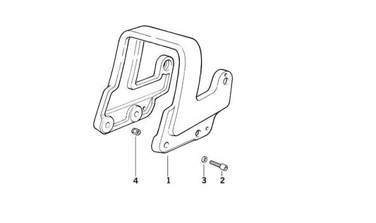 Asidero trasero para BMW Serie 3 E46, F30, F80 (OEM 46512316121). Original BMW