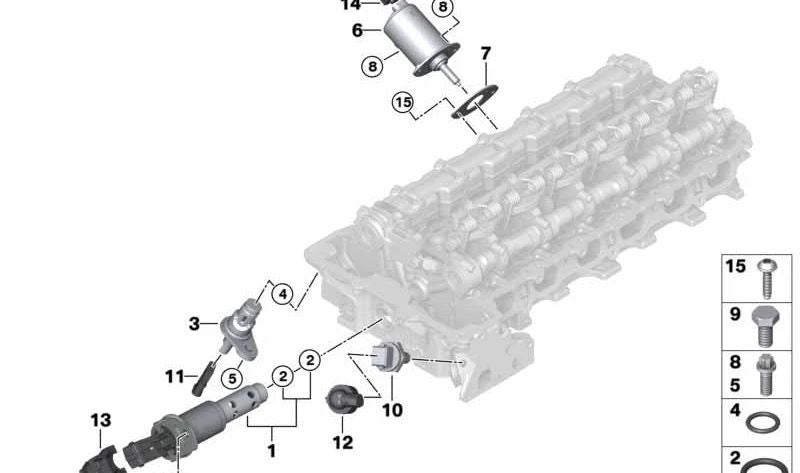 Carcasa de Contacto para BMW E81, E82, E87, E88, E90, E91, E92, E93, E60, E61, F10, F11, E63, E64, E65, E66, F01N, F02N, E84, F25, E70, E85, E86, E89 (OEM 12527503453). Original BMW