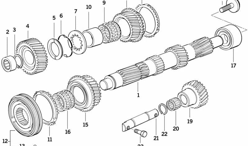 Mitnehmerstein para BMW E87, E30, E36, E46, E28, E34, E39, E24, E23, E32, E85 (OEM 23231224364). Original BMW