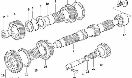 BMW E87, E36, E46, E34, E39, E85 (OEM 2323128418). Original BMW