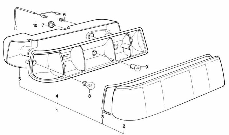 Marco de sello derecho para BMW Serie 3 E21 (OEM 63211367510). Original BMW