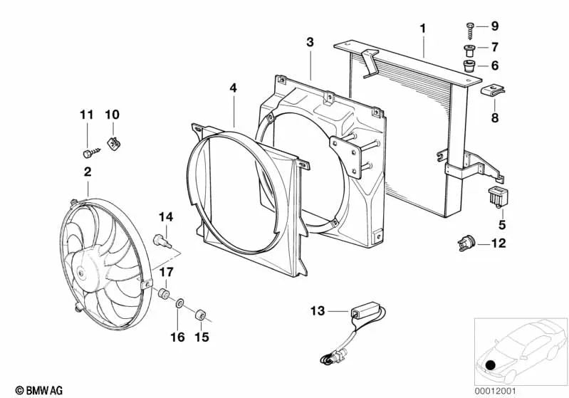 Goma de Soporte para BMW Serie 3 E36 (OEM 64538353002). Original BMW