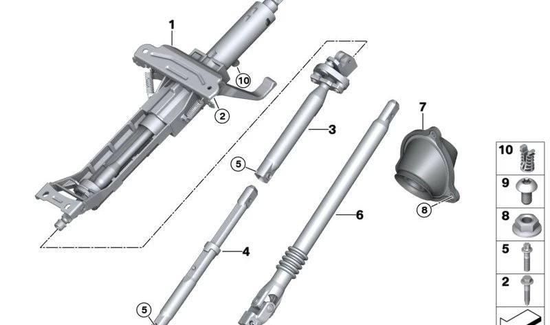 Tornillo Torx para BMW Serie 5 F07, F10, F11, G30, G31, G60, Serie 6 F06, F12, F13, Serie 7 F01N, F02N, G11, G12, X5 G05, X6 G06, X7 G07 (OEM 32306778140). Original BMW