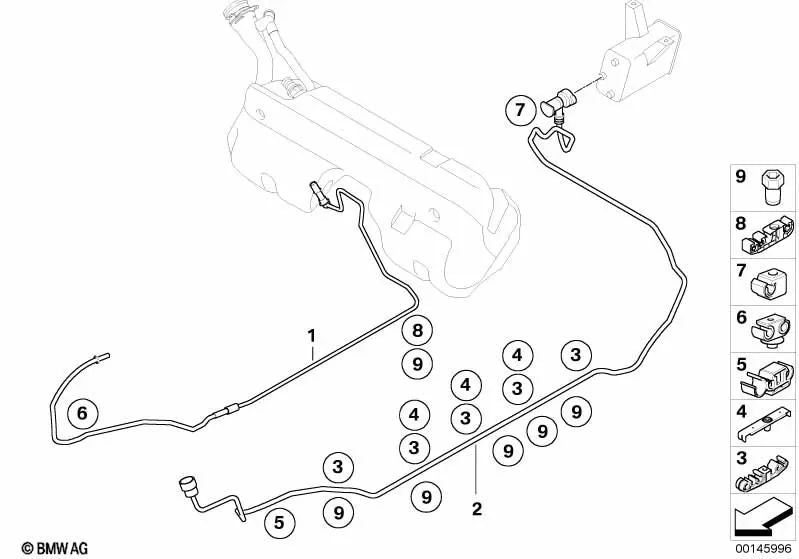 Conducto de aire de limpieza para BMW Z4 E85, E86 (OEM 16117161187). Original BMW.