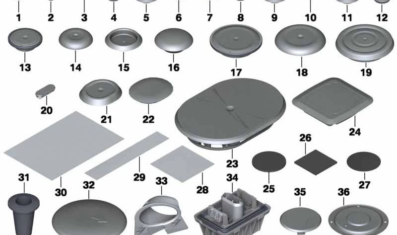 Plugue de fechamento de OEM 07147169489 para BMW E81, E82, E87, E88, E92, E93, E84. BMW original.