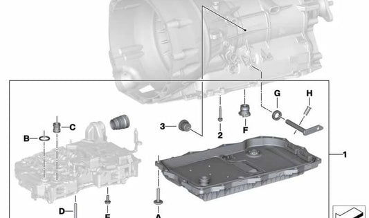 Kit de réparation d'arbre de sélecteur pour BMW 1 F20N Series, F21N, série 2 F22, F23, G42, série 3 F30, F31, F34, G20, série 4 F32, F33, F36, G22, série 5 F10N, F11N, G30, série 6 G32, série 7 G1 F15, G05, X6 F16, G06, X7 G07,