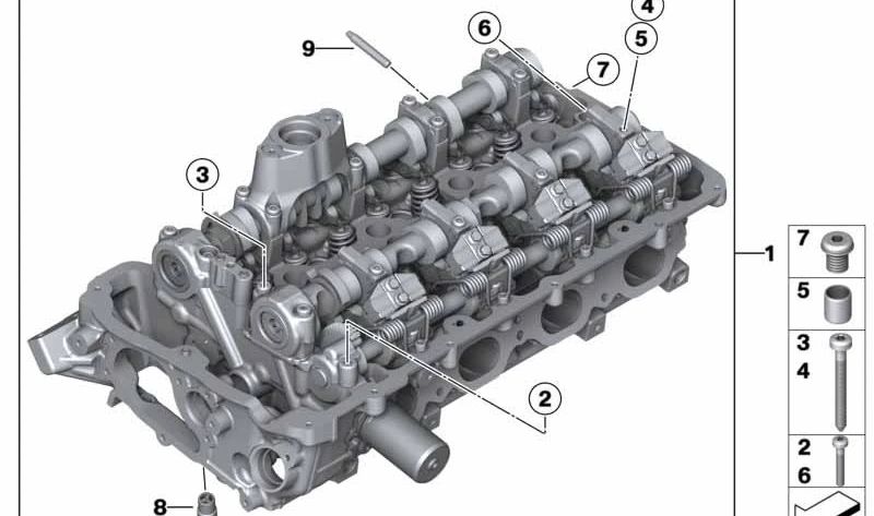 Válvula antirretorno OEM 11127568840 para BMW F07, F10, F11, F06, F12, F13, F01, F02, F04, E70, F15, F85, E71, E72, F16, F86. Original BMW.