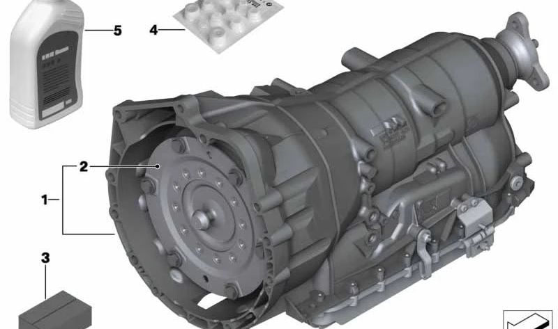 Juego de juntas OEM 24277583124 para BMW (modelos compatibles: E81, E82, E87, E88, E90, E91, E92, E93, E60, E61, E63, E64, E65, E66, F01, F02, E84, E85, E86, E89). Original BMW